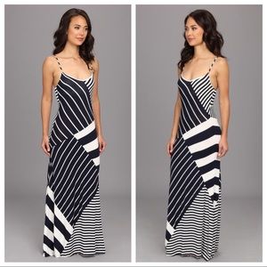 Vince Camino Striped Navy Maxi Dress - EUC!